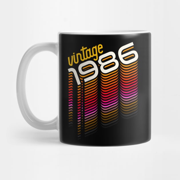 Vintage Made in 1986 ))(( Retro Birthday Year Gift by darklordpug